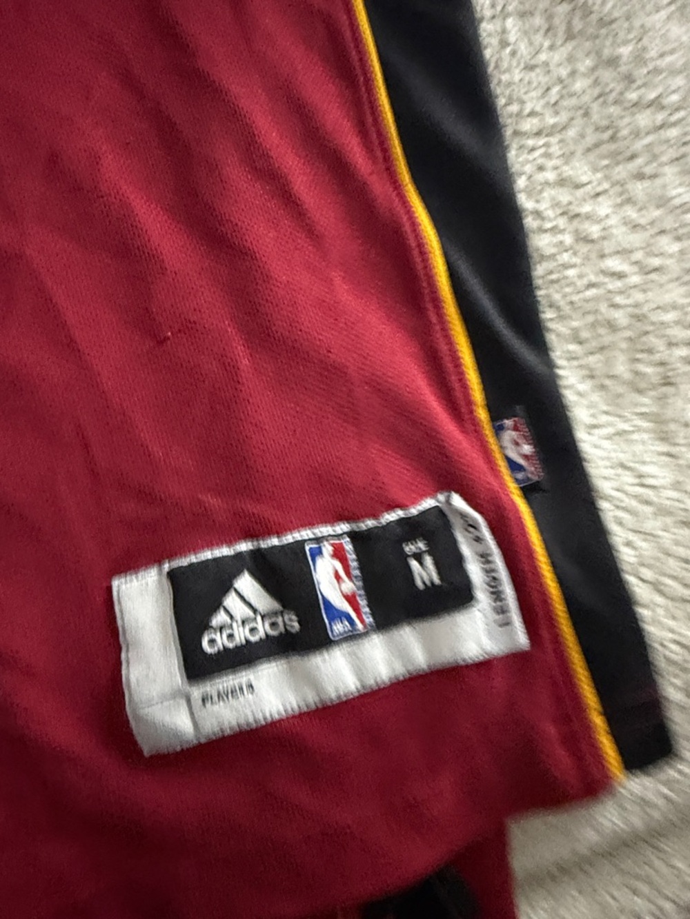Miami Heat #6 LeBron James NBA Red Adidas Swingman Jersey - Picture 7 of 9